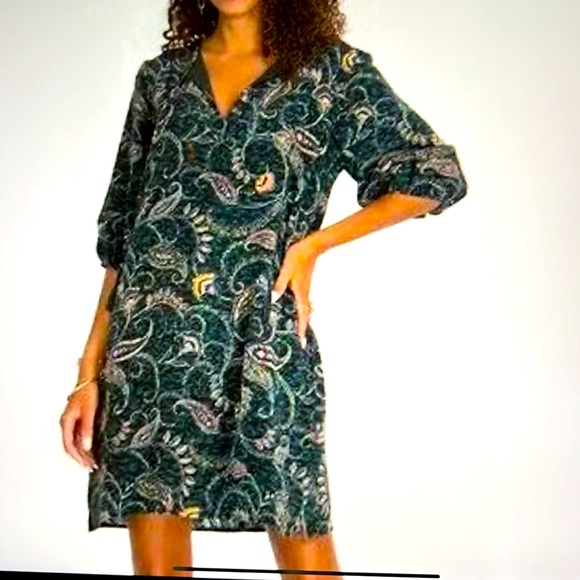 Johnny Was Marzanna Silk Dress - Picture 2 of 12